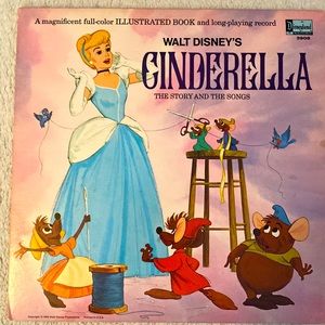 Vintage Disneyland record from 1969 of “Cinderella”.